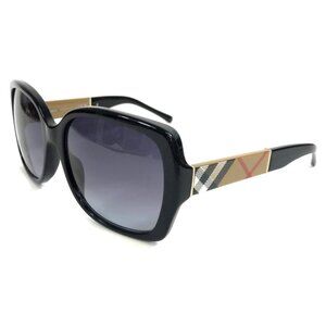 Burberry Sunglasses B4160 3433/8G Black Nova Check Frame Grey Gradient Lens NOTE